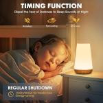 LED Touch Bedside Lamp with Remote & RGB Colors