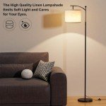 Modern 60" Arc Floor Lamp with 3 Colors