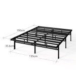ZINUS Justin Metal Double Bed Frame with Storage