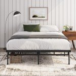 ZINUS Justin Metal Double Bed Frame with Storage