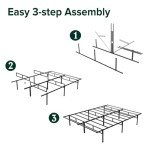 ZINUS Justin Metal Double Bed Frame with Storage
