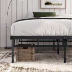 ZINUS Justin Metal Double Bed Frame with Storage