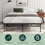 ZINUS Justin Metal Double Bed Frame with Storage