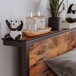 DUMEE King Bed Frame with Storage & Headboard