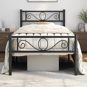 Yaheetech 3ft Single Metal Bed Frame with Storage