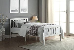 White Solid Pine 3ft Single Bed Frame