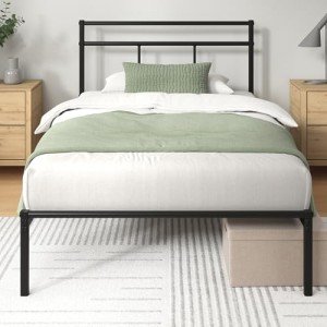 Zinus Elias Black Single Bed Frame 90x190 cm
