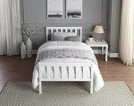 White Solid Pine 3ft Single Bed Frame