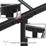 Yaheetech 3ft Metal Bed Frame with Headboard
