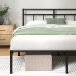 Zinus Elias Black Single Bed Frame 90x190 cm