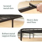 Zinus Elias Black Single Bed Frame 90x190 cm
