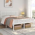 Yaheetech 4ft6 Double Metal Bed Frame with Storage