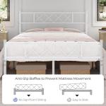 Yaheetech 4ft6 Double Metal Bed Frame with Storage