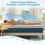 Hiimgo Pocket Sprung Double Mattress for Comfort