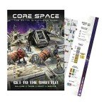 Battle Systems Core Space Get to The Shuttle Expansion Cooperative/Solo SciFi Dungeon Crawler Board Game