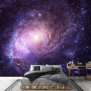 wall26 Removable Wall Sticker Wall Mural Cosmic Wormhole Star Galaxy Space & Astronomy Fantasy & Sci-Fi Digital Art Modern Art Global Landscape Decorative for Living Room, Bedroom, Office - 66"x96"