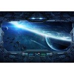 wall26 Removable Wall Sticker/Wall Mural Cosmic Space Station View Solar Flare Astronomy & Space Sci-Fi Fantasy Digital Art Realism Decorative Interstellar for Living Room, Bedroom, Office - 100"x144"