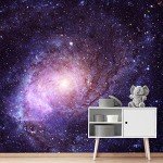 wall26 Removable Wall Sticker Wall Mural Cosmic Wormhole Star Galaxy Space & Astronomy Fantasy & Sci-Fi Digital Art Modern Art Global Landscape Decorative for Living Room, Bedroom, Office - 66"x96"