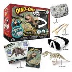 Abacus Brands STEAM Dino Dig VR - Virtual Reality Kids Science Kit, Book and Interactive STEAM Learning Activity Set - for Ages 8 and Up