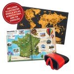Abacus Brands Virtual Reality World Atlas Gift Box - Illustrated Interactive VR Atlas and STEM Learning Activity Set - for Ages 8 and Up