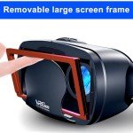 VR Headset, 3D VR Glasses Virtual Reality Headset for iPhone & Android with Controller, Compatible 5.0-7.0 inch, Anti-Blue Light Adjustable Universal Virtual Reality Goggles for Kids & Adults
