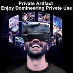 VR Headset, 3D VR Glasses Virtual Reality Headset for iPhone & Android with Controller, Compatible 5.0-7.0 inch, Anti-Blue Light Adjustable Universal Virtual Reality Goggles for Kids & Adults