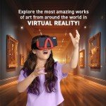 Abacus Brands Virtual Reality World Art! - Illustrated Interactive VR Book and STEM Learning Activity Set - for Ages 8 and Up