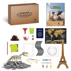 Professor Maxwell's VR Atlas - Virtual Reality Kids Science Kit, Book and Interactive Geography STEM Learning Activity Set (Materials & Book Only - Goggles Sold Separately) - for Ages 8 and Up