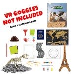 Professor Maxwell's VR Atlas - Virtual Reality Kids Science Kit, Book and Interactive Geography STEM Learning Activity Set (Materials & Book Only - Goggles Sold Separately) - for Ages 8 and Up