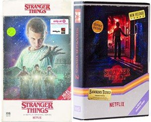 Video Hawkins 4k Stranger Things Exclusive Sci-Fi Set UHD & Blu Ray VHS Box Stranger Things Season 1 / Season 2 Upside Down Netflix series