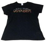 Star Trek Voyager Logo Women's XL Tee Shirt Sci-Fi Pre-Owned Ring Spun Ladies