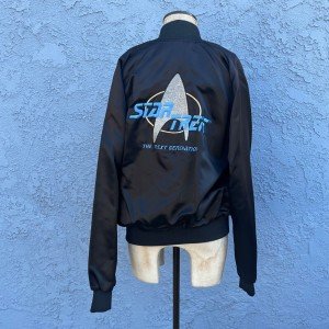 Vintage Star Trek The Next Generation Promo Cast & Crew Jacket Mens Large