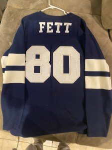 Rare Authentic Star Wars Boba Fett "Sweater" Jersey #80 (XL) Heavy/Hard to Find 