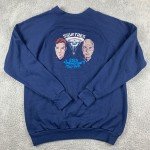 Vintage Star Trek Sweatshirt Adult XL Blue 25th Anniversary 1991 Kirk Picard
