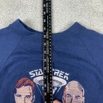 Vintage Star Trek Sweatshirt Adult XL Blue 25th Anniversary 1991 Kirk Picard