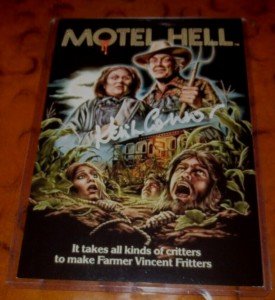 Kevin Connor horror sci fi director signed autographed photo Motel Hell