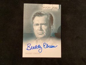 TWILIGHT ZONE A-34 BUDDY EBSEN AUTOGRAPHED CARD