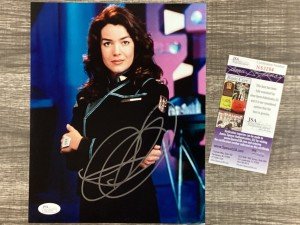 (SSG) Hot CLAUDIA CHRISTIAN Signed 8X10 Color "Babylon 5" Sci-Fi Photo - JSA COA