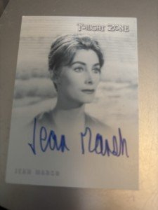 Jean Marsh Twilight Zone Complete 50th Anniversary Autograph Card Auto A117