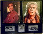 Ricardo Montalban signed autographed auto Star Trek Space Seed 8x10 photo plaque