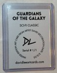Guardians Of The Galaxy Platinum Artist Signed "Sci-Fi Classic" Trading Card 1/1