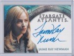 2005 Stargate Heroes Atlantis Jaime Ray Newman as Lt. Laura Cadman AUTOGRAPH
