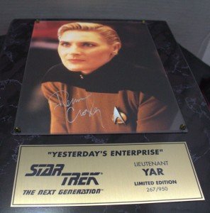 Star Trek TNG DENISE CROSBY Lt. Yar Autograph Limited Edition Plaque #267/950