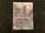TWILIGHT ZONE A-12 FRITZ WEAVER AUTOGRAPHED CARD