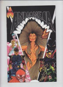 Andromeda #1 FN signed by creator Lionel Torres - bad girl sci-fi 1995