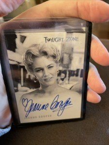 JEANNE COOPER AUTOGRAPH TWILIGHT ZONE RITTENHOUSE ROD  A92
