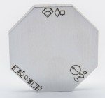 Smallville replica prop Kryptonian ship key  Metal, Laser engraved.