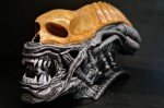 H.R Giger 14 inch alien head, display prop, resin replica hex3d