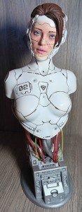 SciFi Andriod Bust 3D Resin Printed Hand-Painted Model Figure Collectible Statue