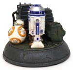 Disney Star Wars BB-8 R2-D2 Droids Light Up Motion Figurine Statue Themepark NEW